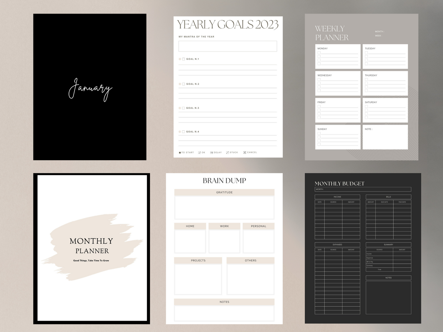 Digital Monthly Planner