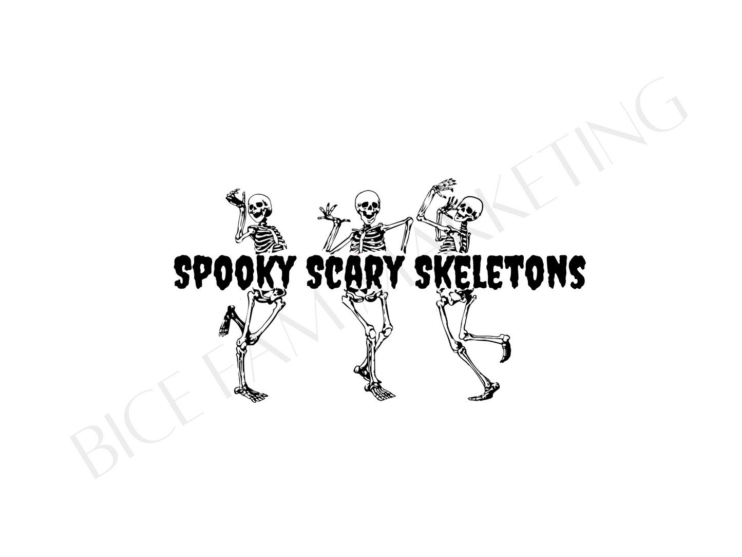 Spooky Scary Skeletons SVG